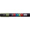 Mitsubishi Pencil Posca Medium Khaki of Tip, PC-5M, Green, PC5M.7 (Pack 10)