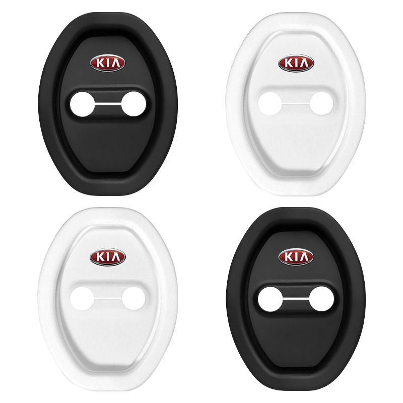 4Pcs Car Door Stopper Cover Door Lock Protective Covers Car Goods For KIA Sportage Ceed Rio 3 4 K2 K3 K4 K5 K6 K7 K8 Picanto Sorento Optima