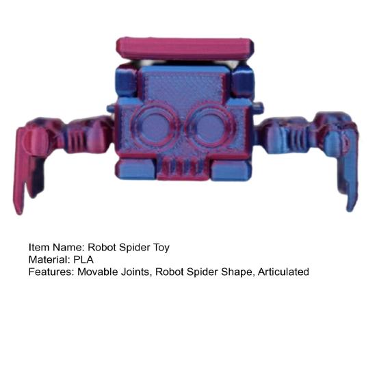 3D-печатная фигурка робота-паука, трансформируемая кубическая фигурка паука, шарнирная модель паука, робот-животное, игрушка-фиджет, настольное украшение, орнамент