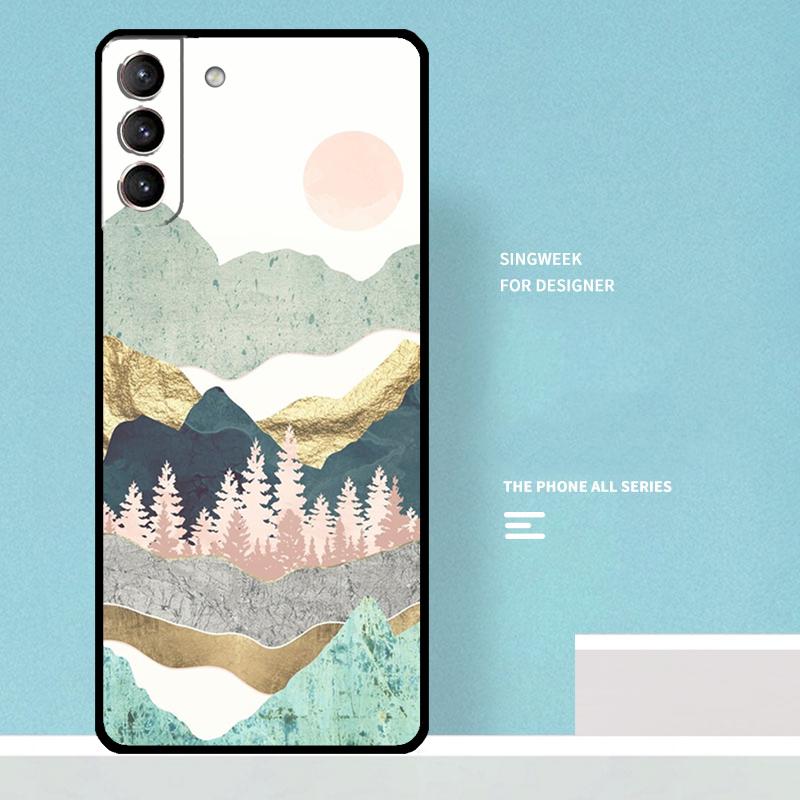 Star Lake Mountains Case For Samsung Galaxy S25 Ultra S20 S21 S22 S23 S24 Plus S9 S10 S24 FE S25 FE Phone Cover