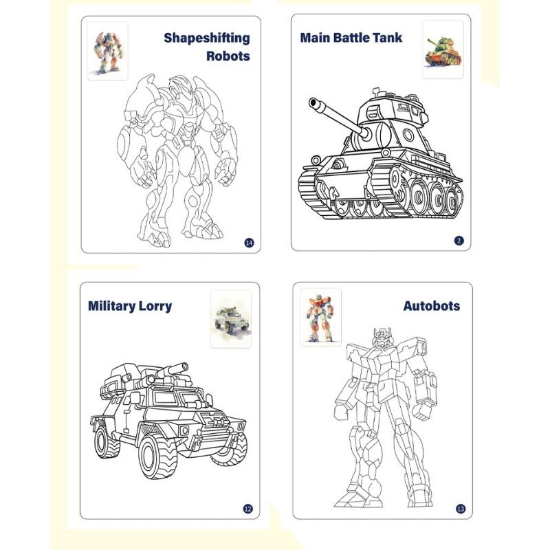 Creative Kids Mecha Battleship Coloring Drawing Tracing Sketch Book