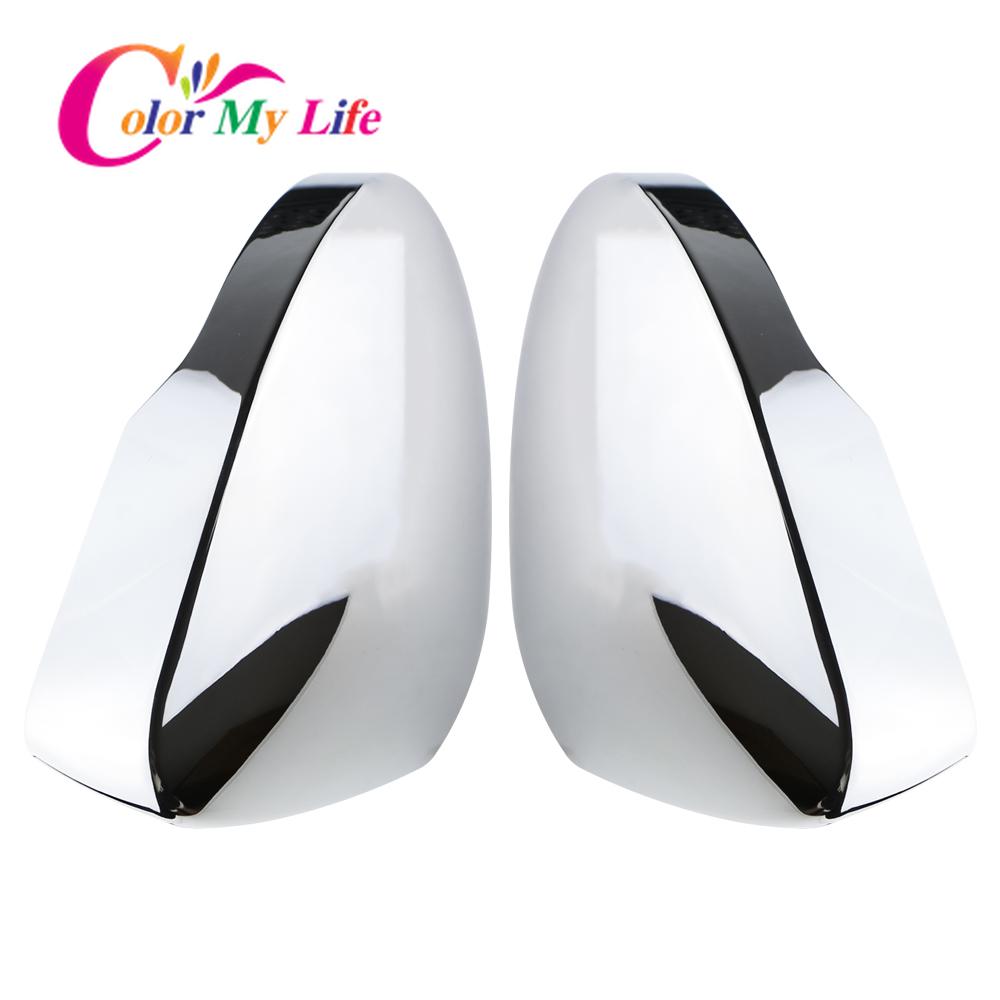 ABS хромированная крышка бокового зеркала заднего вида автомобиля, декоративная наклейка для Volkswagen VW T-roc Troc 2018-2023