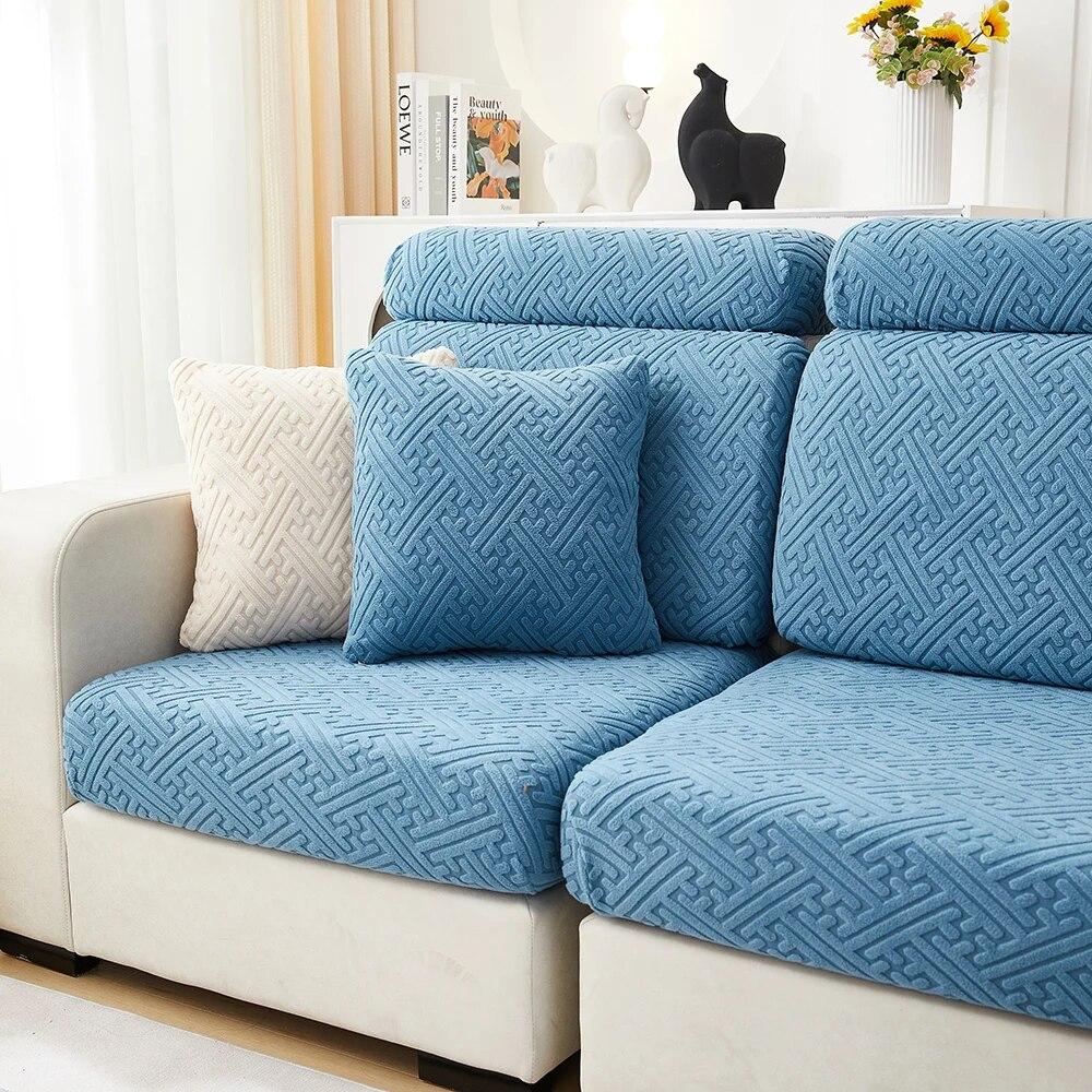 Толстый чехол для диванной подушки, встроенные чехлы для дивана для гостиной, моющийся эластичный жаккардовый чехол для сиденья, защита для мебели, секционная
