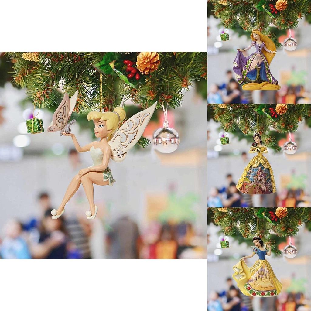 Восхитительные акриловые подвески-украшения Золушка Белоснежка Ариэль Белль Рапунцель для декора рождественской елки