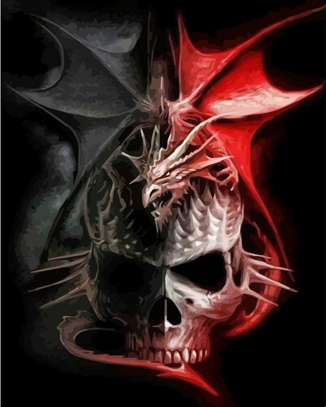 40x50 см картина маслом по номерам рисунок дракона на холсте ручная роспись художественный подарок DIY картина по номерам наборы животных домашний декор