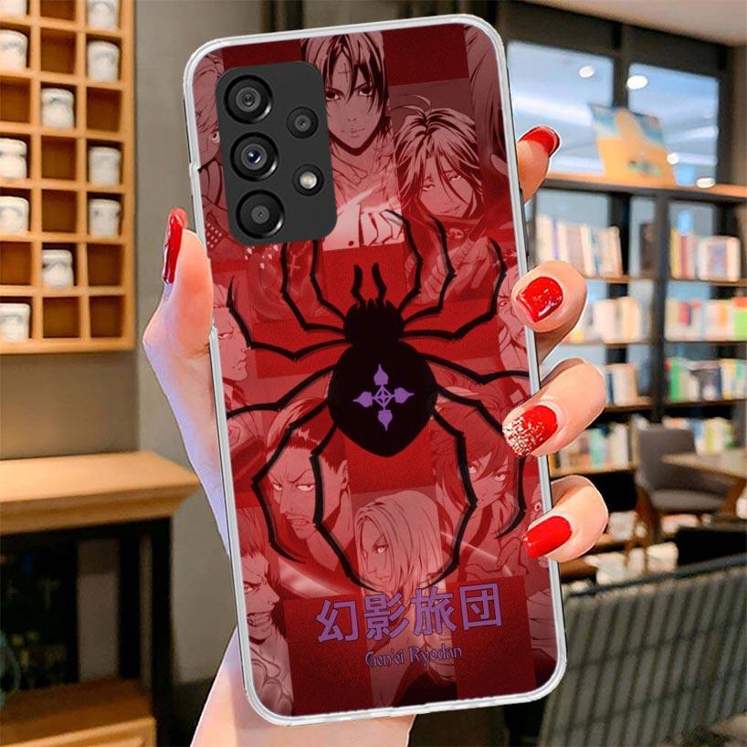 Huner X-Hunters Chrollo Shizuku Phone Case For Samsung Galaxy A12 A22 A32 A52 A72 A02S Phone Case Note 20 Ultra 10 S10 Plus A51