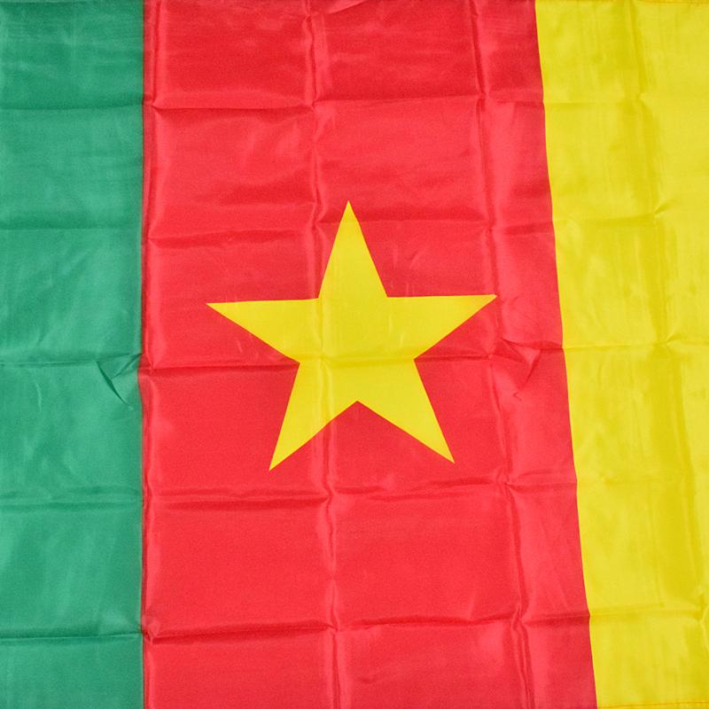 Национальный флаг Камеруна 90*150см 3x5 Футов для митинга Парада вечеринки Вывешивание Домашнее украшение баннер