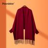 PLAYSISTER Women's Embroidered Sleeve Shawl Cape