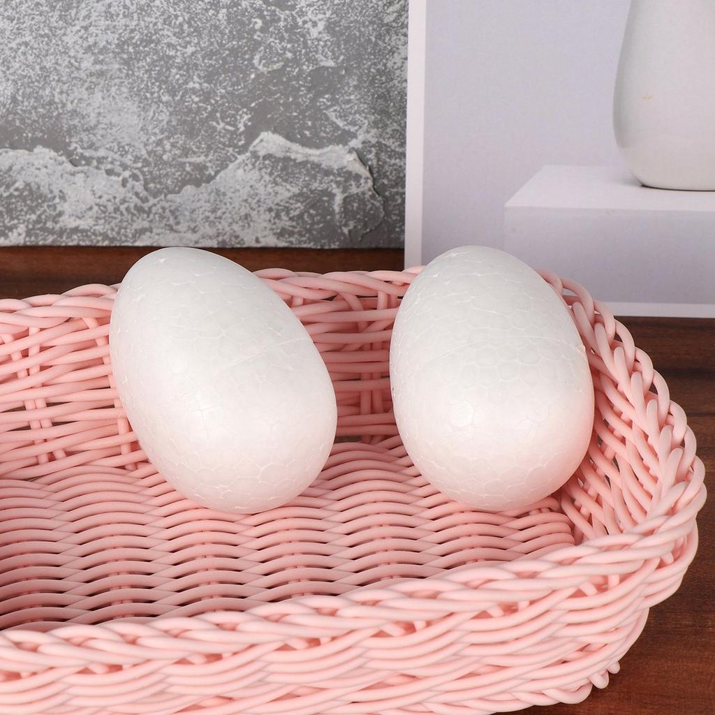 20 шт. DIY Пасхальное яйцо Пенопластовое Сплошное Белое 7 см Раскрашивание Декор для Праздничного Ремесла Свадьбы Хэллоуина Рождества Пенопластовое Яйцо