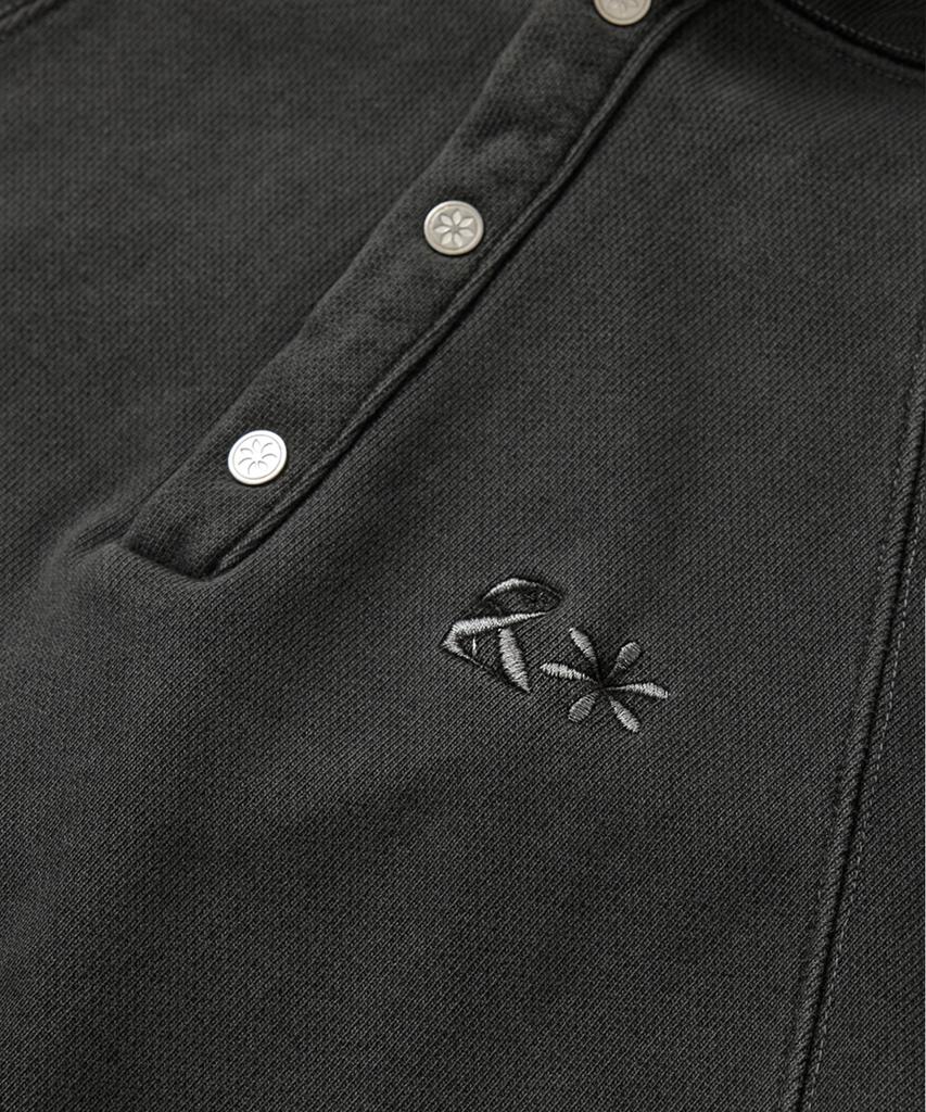 PIGMENT Heavy Sweat Button Hoodie_Charcoal : Radiant155