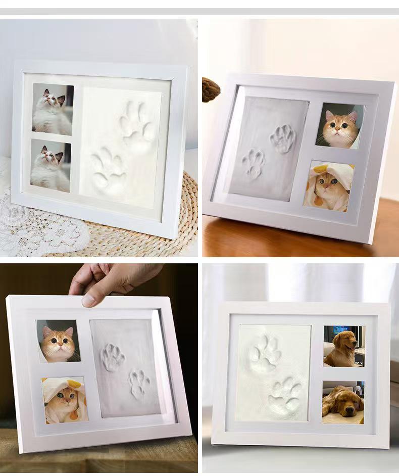 Минималистичная фоторамка для детских отпечатков рук и ног с подушечкой для чернил