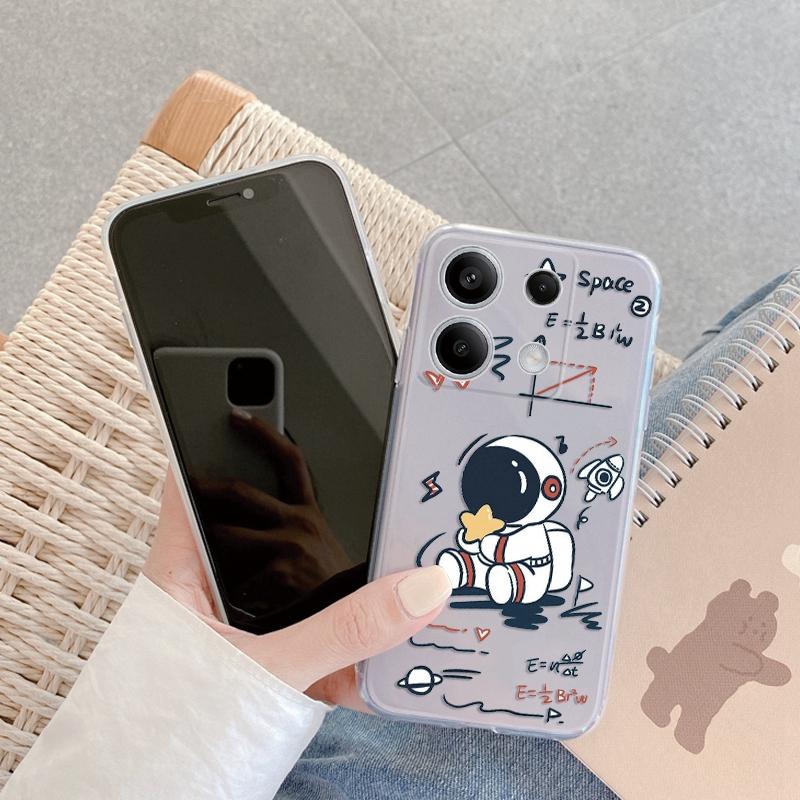 Чехол Cosmic Planet для iPhone Samsung A55 M34 S24 Xiaomi Redmi 13 Pro 14C Huawei Honor 200, противоударный бампер для телефона TPU, устойчивый к царапинам, прозрачная задняя крышка