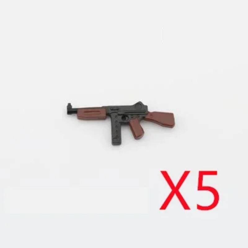 5 СМ Вторая мировая война Военные строительные блоки Американские Немецкие Советские Фигурки солдат Оружие Аксессуары Пистолеты Пистолет Снайперский ремень Мини-кирпичики MOC