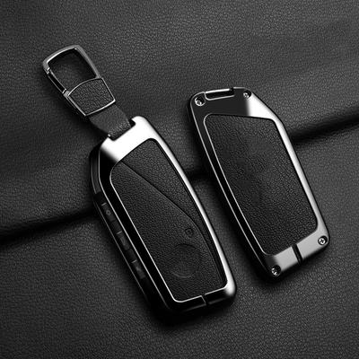 Чехол для ключа автомобиля из козьей кожи и цинкового сплава для BMW 740Li U06 G81 M3 X1 U11 X7 X5 G05 LCI G09 I7 G70 IX40 XM G60 серии, коробка для ключа автомобиля