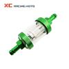 8mm CNC Aluminum Alloy Glass Motorcycle Gas Fuel Gasoline Oil Filter Moto Accessories for ATV KTM Honda Kawasaki YAMAHA SUZUKI
