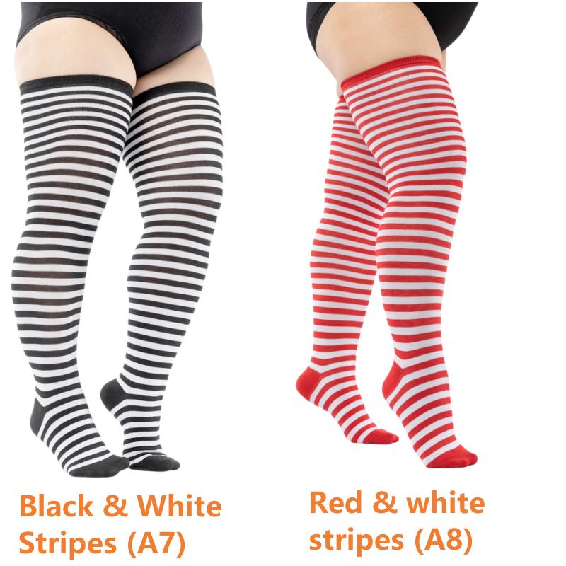 Эластичные гольфы больших размеров, большие носки до бедра, длинные носки XXXL, женские носки, гетры