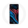 Case for Oppo A16 Abstract Texture Blue Black Red