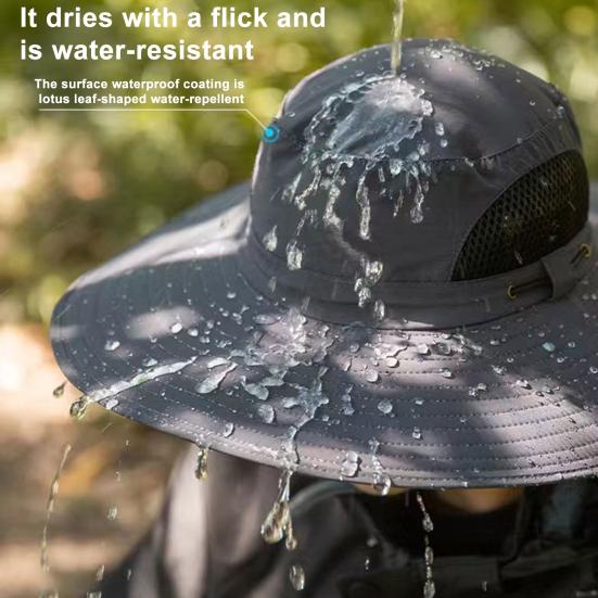 Широкополая шляпа от солнца со встроенным солнечным вентилятором для мужчин и женщин, летняя охлаждающая пляжная шляпа-ведро для рыбалки на открытом воздухе, пешего туризма, кемпинга