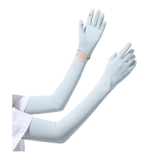 Женские длинные перчатки с защитой от ультрафиолета, перчатки с закрытыми пальцами, охлаждающие перчатки для рук, летние перчатки для вождения, занятий спортом на открытом воздухе, велоспорта