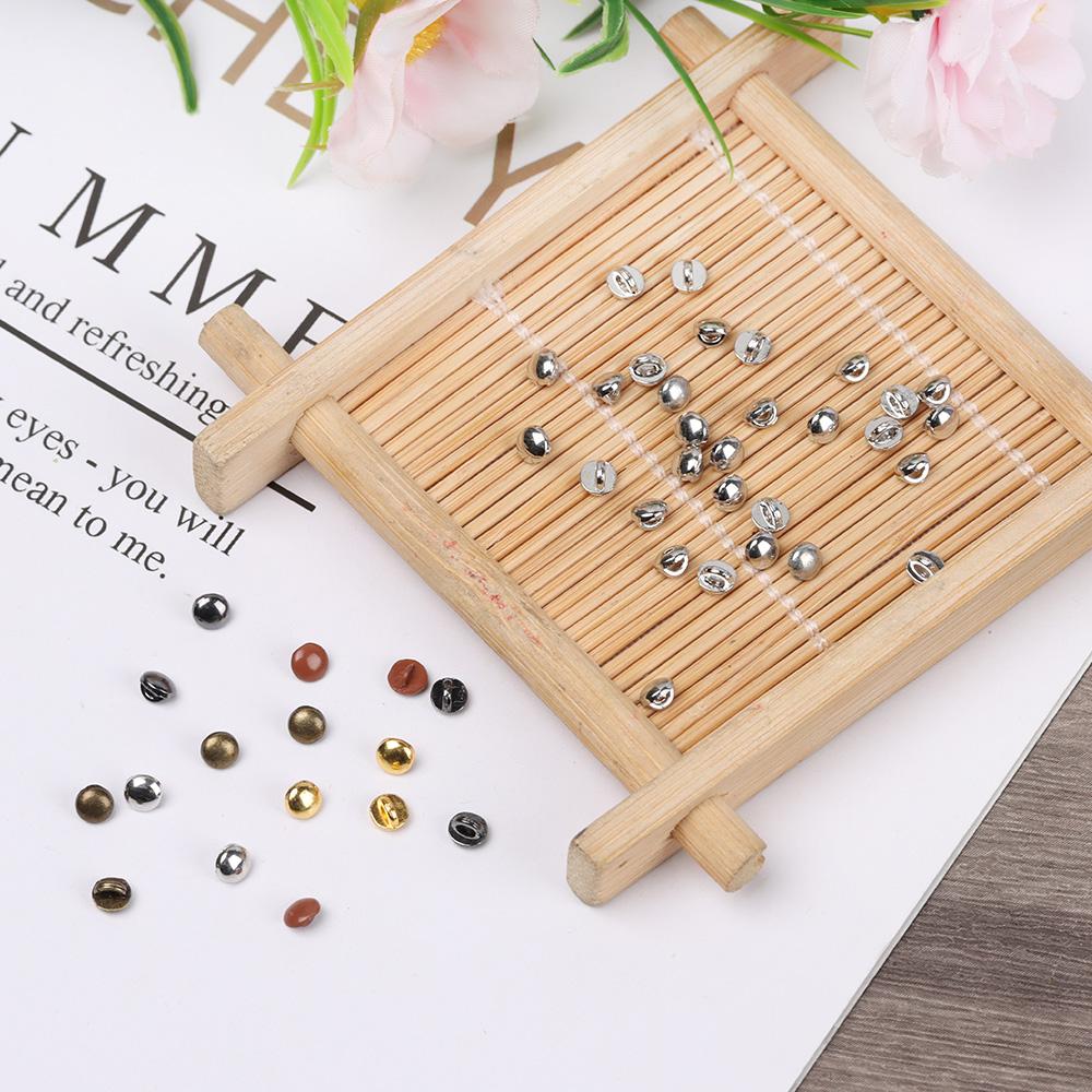 High Quality Mini DIY Doll Ultra-small Buckle Solid Round Buttons Belt Buckles 1/6 Dolls Clothing