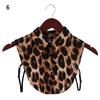 Lapel Leopard Grain Classic Cowboy Clothes Accessories Blouse False Collar Shirt Fake Collar Cotton