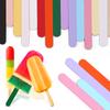 10pc Acrylic Kitchen Tools Accessories Ice Cream Sticks Reusable Popsicle Stick Kids Making Crafts DIY Handmade Cake Decorations