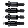 Для Tesla для комплекта для замены вентиля шины TPMS алюминиевый шток клапана металлические и резиновые прокладки надежная крепежная гайка 4 шт. черный