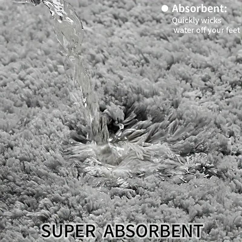 Утолщенный супер впитывающий супер нескользящий коврик для ванной комнаты ковер нескользящий прочный коврик для унитаза входная дверь коврик украшение дома