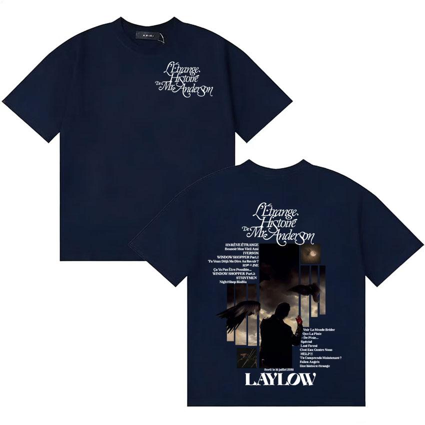 Rapper Laylow Album Letrange Histoire De Mranderson T Shirt Unisex Women High Quality Tshirt Classic Casual Short Sleeve Tshirts