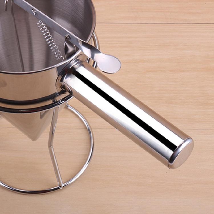 Waffle Batter Dispenser Pancake Maker Cooking Tool Funnel Dispenser with Rack