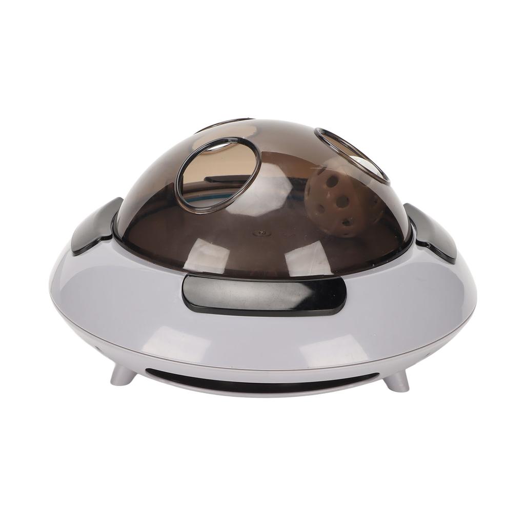 Cat Electric Feather Toy Low Noise Boredom Relief Flying Saucer Shape Interactive Funny Cat Toy for Exercise Training