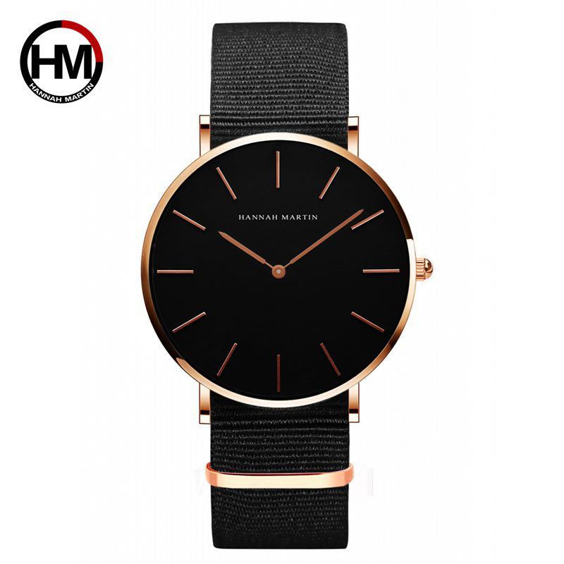 Women's Waterproof Quartz Watch with Leather Strap - Japanese Movement