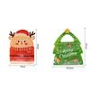 10pcs Elk Christmas Tree Shaped Christmas Gift Bags Plastic Candy Pouches  Weddding Gifts