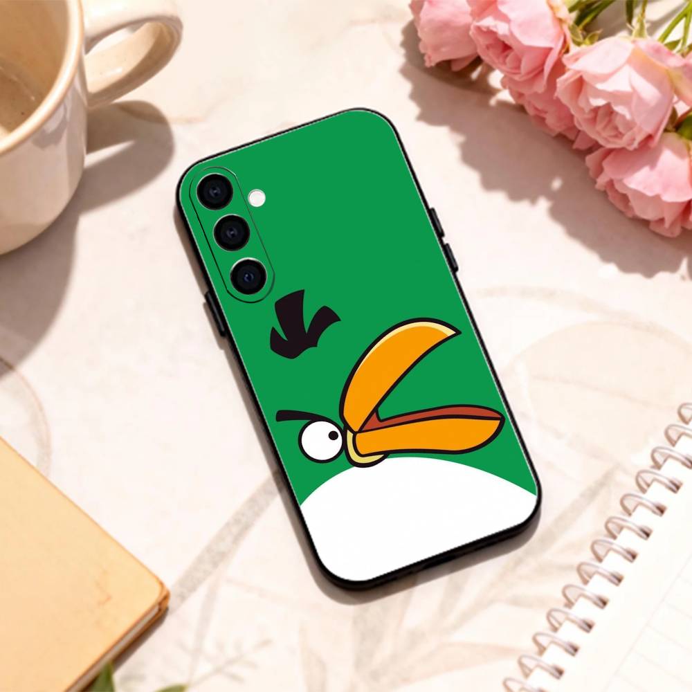 A-angry-B-Bird- Game phone Case For Samsung Galaxy A73,A72,A71,A70,A53,A52,A51,Others Soft Black Shell