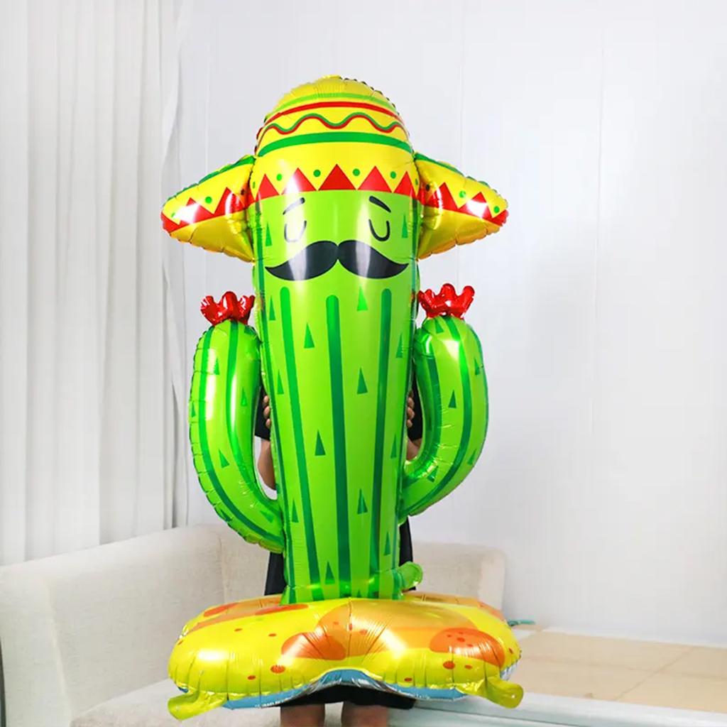 Большой воздушный шар из алюминиевой пленки в виде кокосовой пальмы, вертикальный 4D-шар в виде ананаса и кактуса, украшение для гавайской праздничной вечеринки