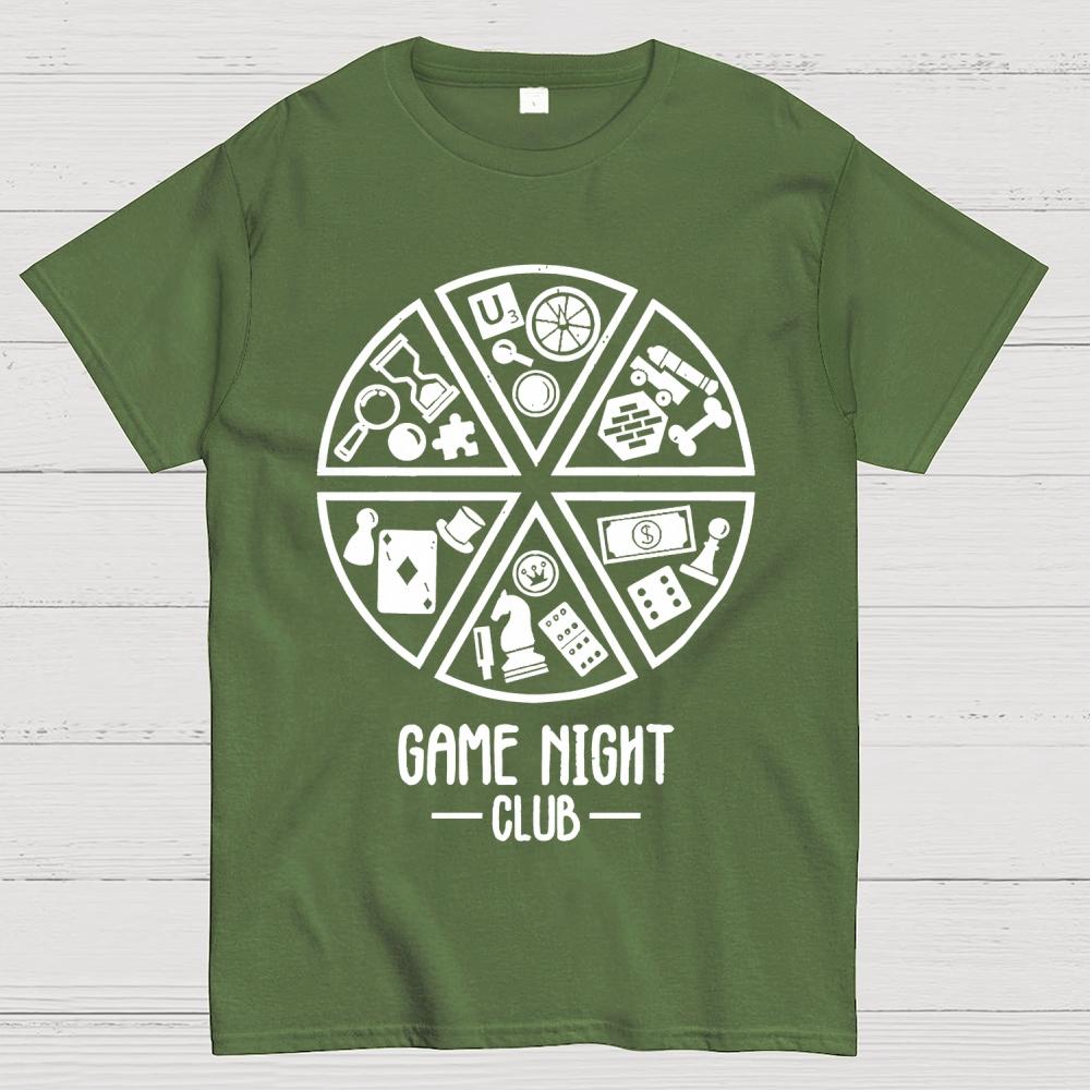 Game Night Club Cotton Summer Casual Cool Loose T-Shirt