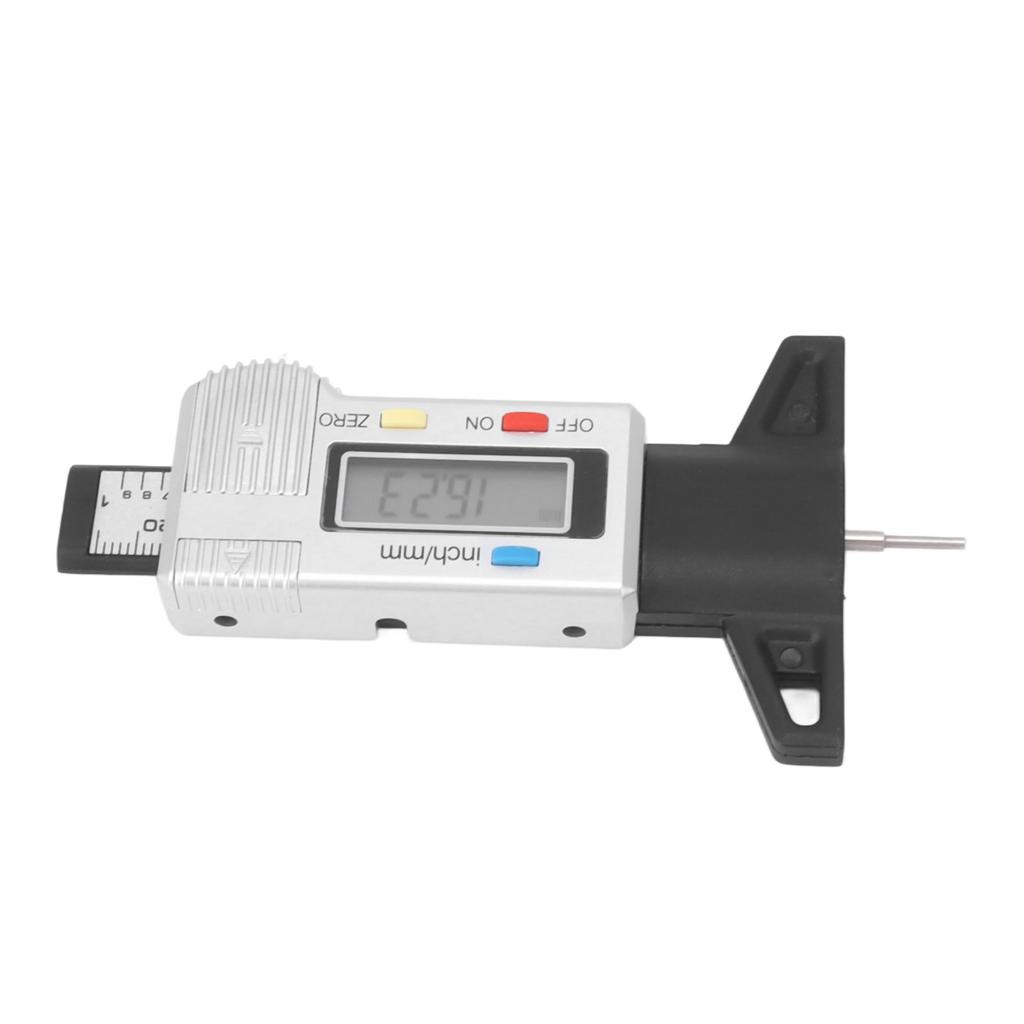 Цифровой измеритель глубины протектора шин Инструмент для измерения глубины протектора шин Диапазон 0-25,4 мм Точное считывание