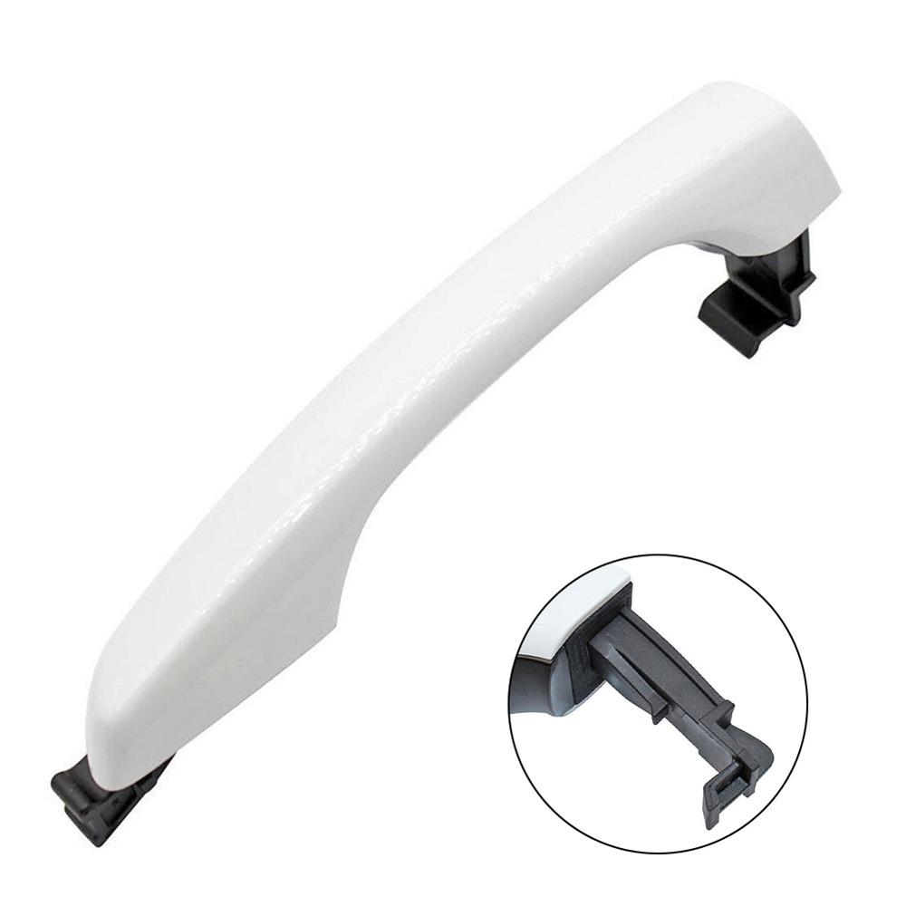 Дверная ручка белая для Hyundai Elantra 2017-2020 передняя правая наружная #82661-F2010