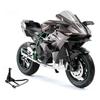 1/10 Kawasaki H2R Сплав Литье под давлением Модель Мотоцикла Коллекция Транспортных Средств Звук и Свет Внедорожный Автоцикл Игрушки Автомобиль