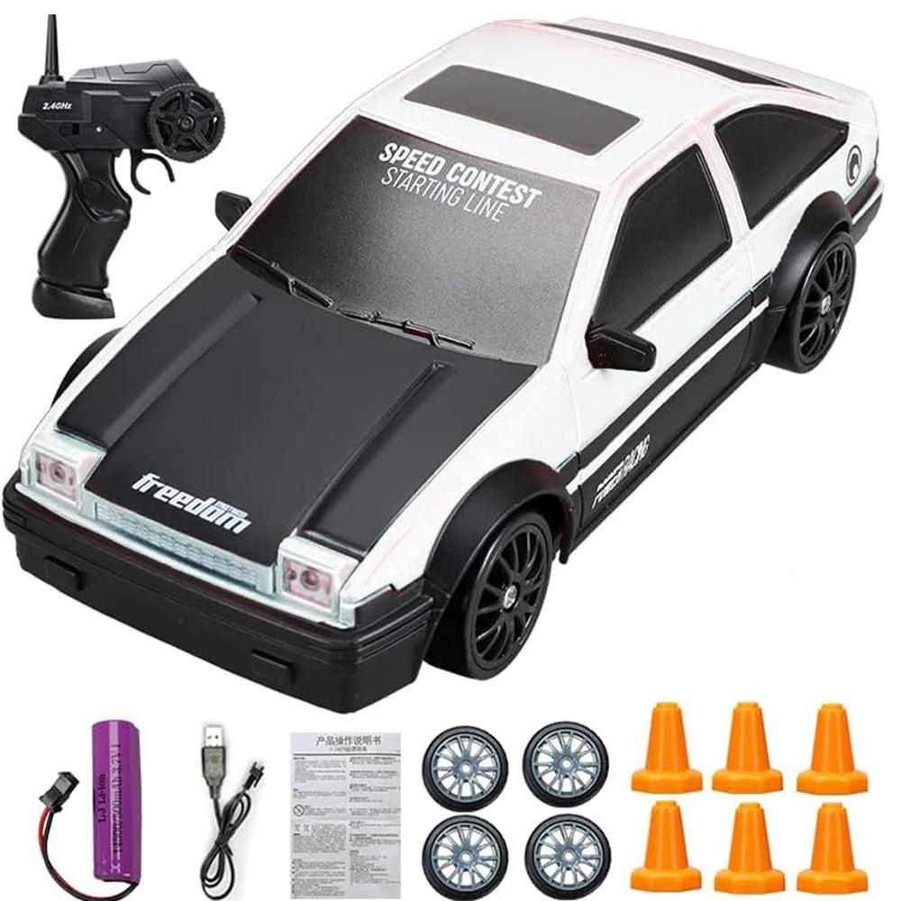 2,4G Drift Rc Car 4WD Высокоскоростной RC Drift Car Toy Remote Control GTR Модель AE86 Игрушки для детей Подарки для детей