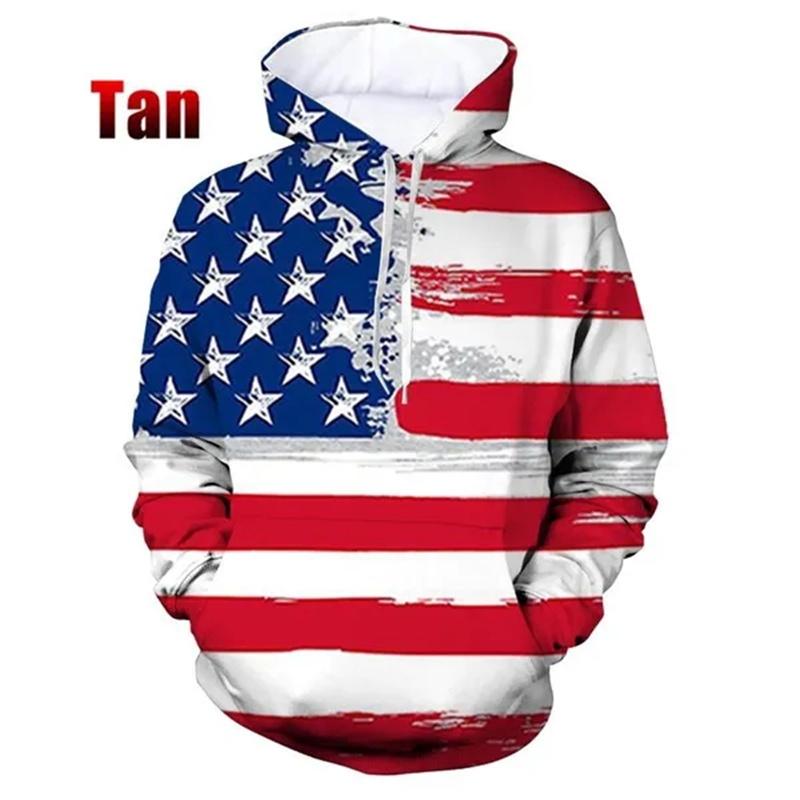 Американский флаг US Dream Emblem Hoodie Мужская одежда 3D Printed USA Spirit Hoodies Women Harajuku Fashion y2k Pullover Hooded Hoody