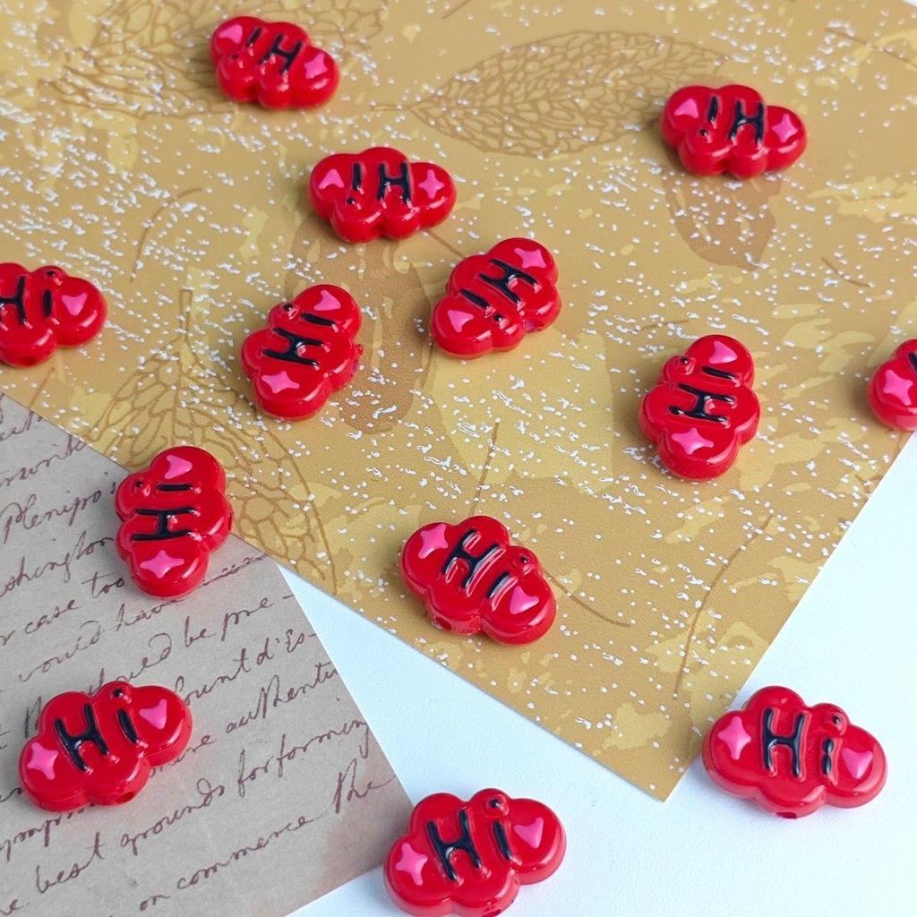 Маленькие акриловые бусины в форме облака и сердца для DIY-украшений и подвесок