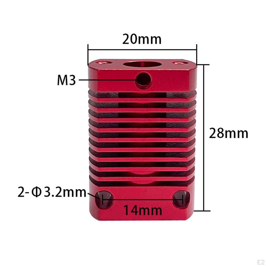 3D Printing Accessories, Radiator Heat Sink Cooling, 28×20mm Sturdy Portable Cooler Fin,