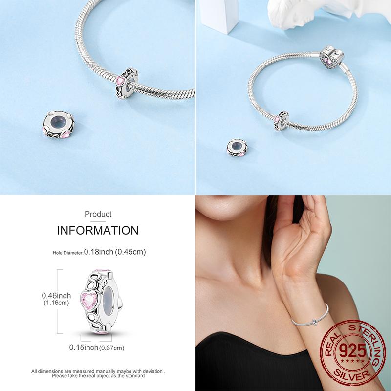 Оригинальные медные бусины-сердечки с любовью, шарм-бусина в виде воздушных шаров, подходит для браслета, ожерелья, женские украшения, подарки