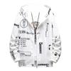 Men Sun Protection Coat Hooded Long Sleeve Pockets Zipper Placket Sun Protection Jacket Letter Print Quick Drying Fishing Outwear