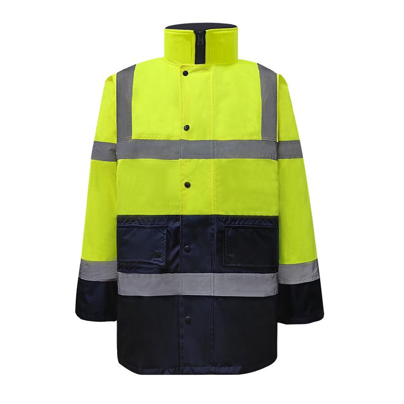 Custom Waterproof Reflective Safety Jacket for Autumn and Winter