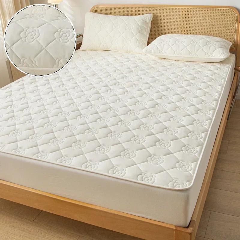 Водонепроницаемый утолщенный наматрасник, протектор, регулируемые простыни, покрывала, антибактериальный коврик для кровати 150x200, 160x200, 180x200