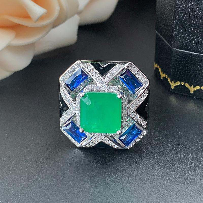 Новый комплект ювелирных изделий, ювелирное кольцо, ожерелье, изменит цвет, красный корунд, цвет циркония, женский, высокая мода, легкий, роскошный, универсальный