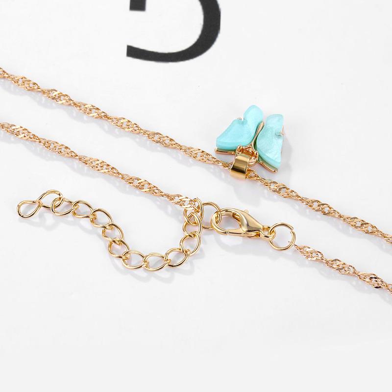 Классическое модное ювелирное ожерелье с подвеской в ​​виде бабочки, подходящее для женщин и девочек, ожерелье с бабочкой