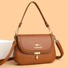 Women's Minimalist Shoulder Bag with Kangaroo Logo Lightweight PU Crossbody Bag Detachable Strap Zip For Daily Use